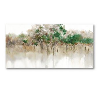 COURTSIDE MARKET Green Forest Reflections I Canvas Wall Art
