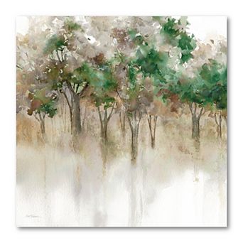 COURTSIDE MARKET Green Forest Reflections II Canvas Wall Art