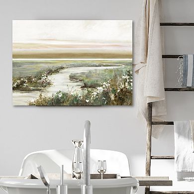 COURTSIDE MARKET Pastoral Water I Canvas Wall Art