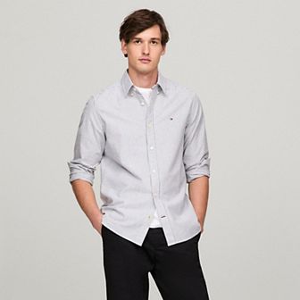 Men's Tommy Hilfiger Long Sleeve Striped Woven Shirt