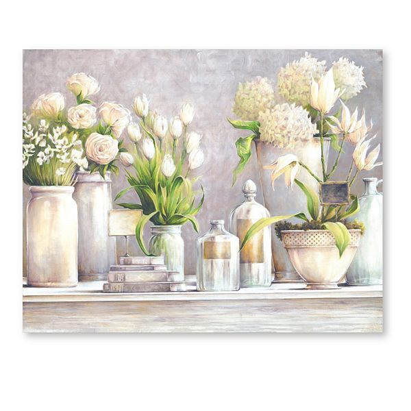 COURTSIDE MARKET Flowers Blooming Wash I Canvas Wall Art