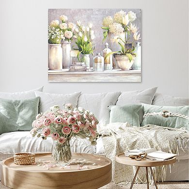 COURTSIDE MARKET Flowers Blooming Wash I Canvas Wall Art