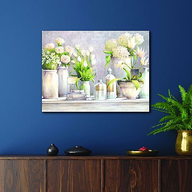 COURTSIDE MARKET Flowers Blooming Wash I Canvas Wall Art