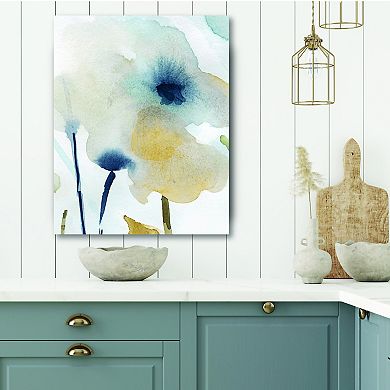 COURTSIDE MARKET Watercolor Floral Canvas Wall Art