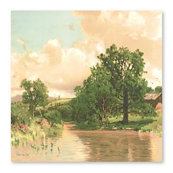 COURTSIDE MARKET Trees Golden Light I Canvas Wall Art