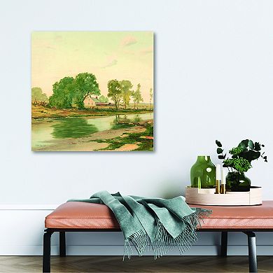COURTSIDE MARKET Golden Light II Canvas Wall Art