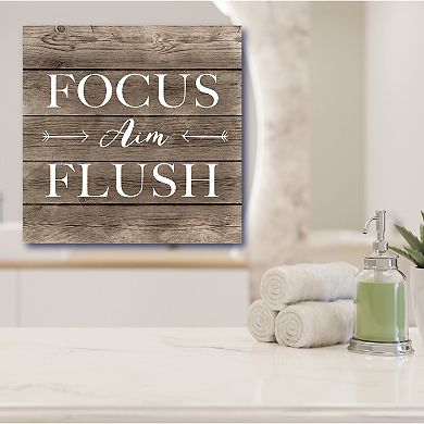 COURTSIDE MARKET Focus, Aim Flush Canvas Wall Art