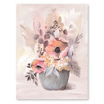 COURTSIDE MARKET Boho Bouquet II Canvas Wall Art