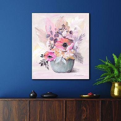 COURTSIDE MARKET Boho Bouquet II Canvas Wall Art