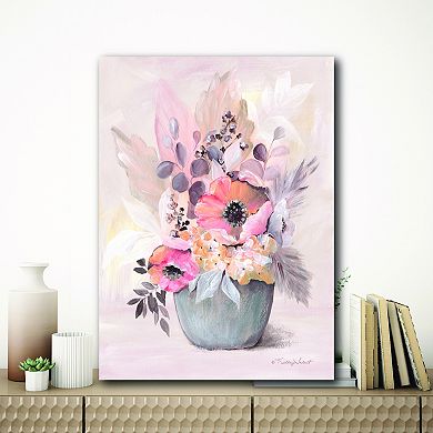 COURTSIDE MARKET Boho Bouquet II Canvas Wall Art