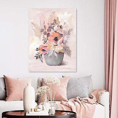COURTSIDE MARKET Boho Bouquet II Canvas Wall Art