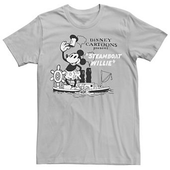 Disney's Mickey Mouse Men's Steamboat Willie Tee
