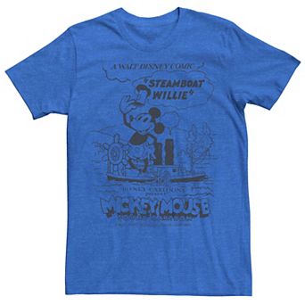 Disney's Mickey Mouse Men's Steamboat Willie Tee