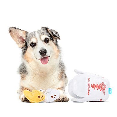 BARK Good Baos Chinese Lunar New Year Dumpling Plush Dog Toy