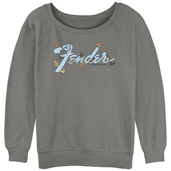 Juniors' Fender Butterfly Logo Slouchy Graphic Sweatshirt