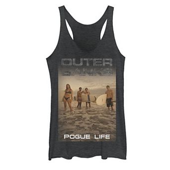 Juniors' Outer Banks Season 2 Pogue Life Surf Beach Racerback Graphic Tank Top