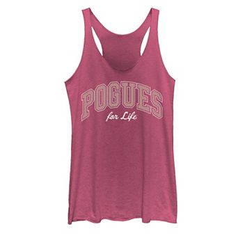 Juniors' Outer Banks Pogues for Life Collegiate Racerback Graphic Tank Top
