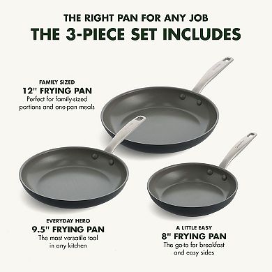 GreenPan Chatham 3-pc. Frypan Skillet Set