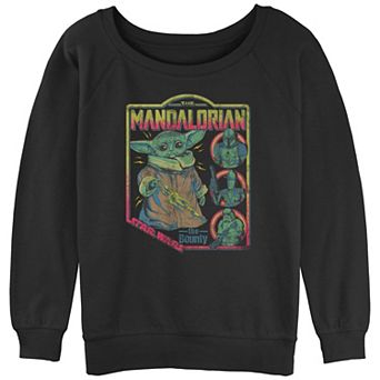Juniors' Star Wars The Mandalorian The Child Bounty Comic Cover Graphic Fleece