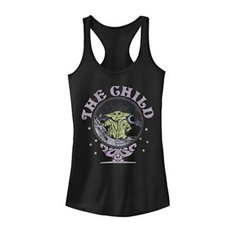 Juniors' Star Wars The Mandalorian Child Vintage Poster Graphic Tank Top