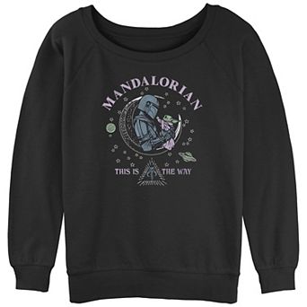 Juniors' Star Wars The Mandalorian Din Djarin Grogu This is the Way Cosmic Graphic Fleece
