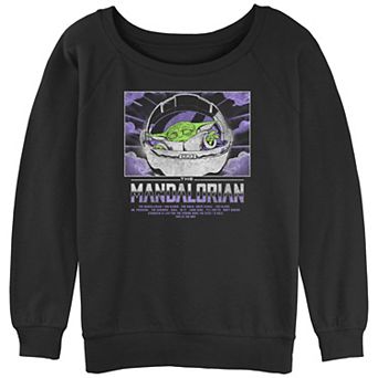 Juniors' Star Wars The Mandalorian Child Light Graphic Fleece