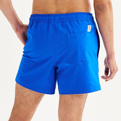 Nautica Swimsuits For Men Nautica Men's Standard Solid Quick Dry Classic Logo Swim Trunk Men's Quick Dry Swim Trunks