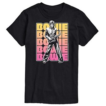 Big & Tall David Bowie Stacked Graphic Tee