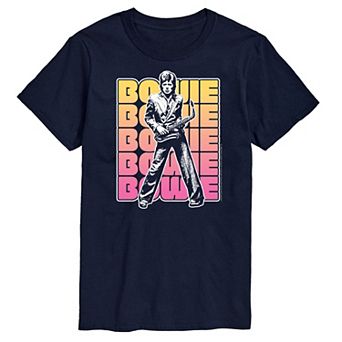Big & Tall David Bowie Stacked Graphic Tee