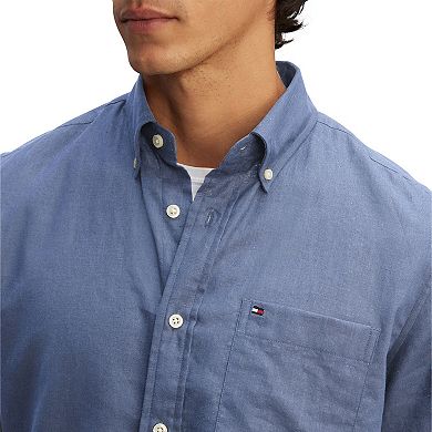 Men's Tommy Hilfiger Cotton Linen Custom Fit Shirt