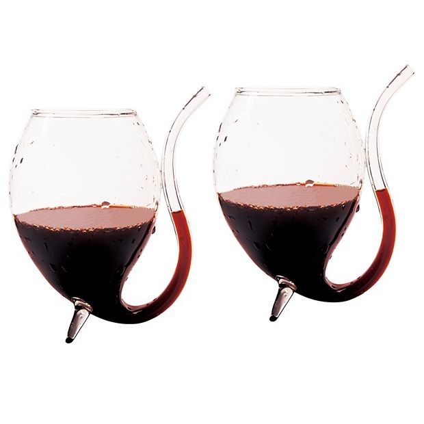 Wino Sippers: Wine glasses with built in sipping straws