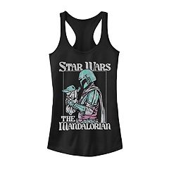 Women's Star Wars: The Mandalorian Grogu And Din Djarin May The Fourth Be With You Graphic Tee Red 2x Large