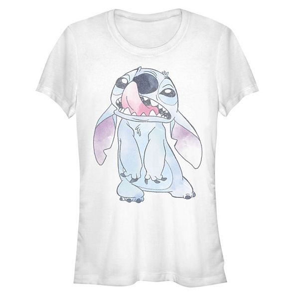 Disney's Lilo & Stitch Juniors' Picking Nose Fitted Graphic Tee