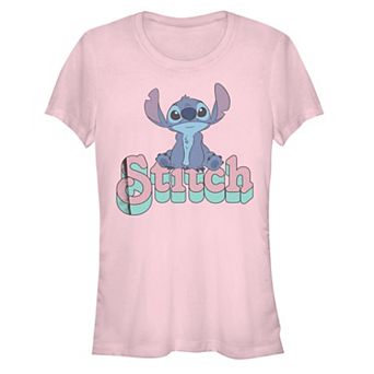 Disney's Lilo & Stitch Juniors' Sit on Text Fitted Graphic Tee