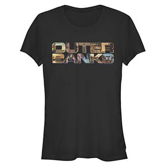 Juniors' Outer Banks Photo Fitted Graphic Tee