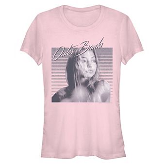 Juniors' Outer Banks Sara Greyscale Portrait Fitted Graphic Tee