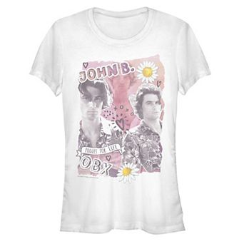 Juniors' Outer Banks John B Pogues for Life Collage Fitted Graphic Tee