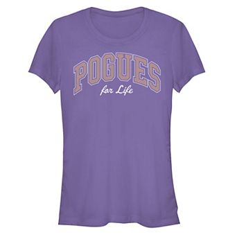Juniors' Outer Banks Pogues for Life Collegiate Fitted Graphic Tee
