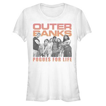 Juniors' Outer Banks Pogues for Life Group Shot Fitted Graphic Tee