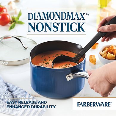 Farberware Style Nonstick Cookware Straining 3-Quart Saucepan