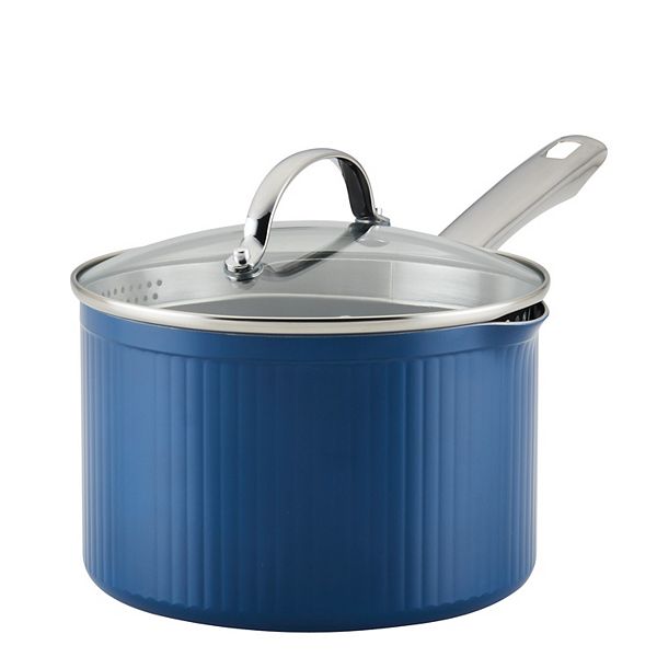Farberware Style 3 Qt Nonstick Cookware Straining Saucepan with Lid