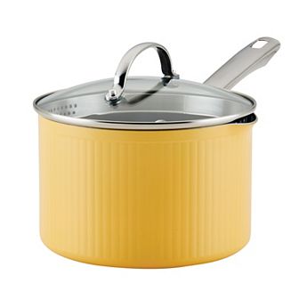 Farberware Style Nonstick Cookware Straining 3-qt Saucepan