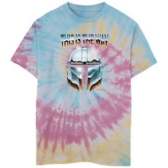 Boys 6-20 Star Wars The Way Chrome Dome Tie Dye Graphic Tee