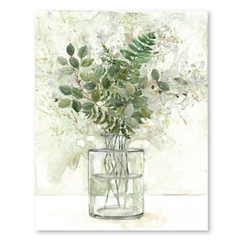 COURTSIDE MARKET Delicate Greenery I Canvas Wall Art