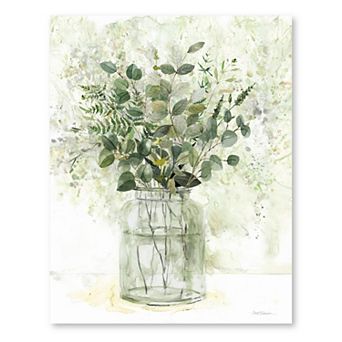 COURTSIDE MARKET Delicate Greenery II Canvas Wall Art