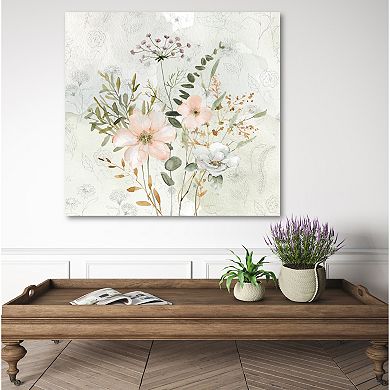 COURTSIDE MARKET Soft Botanical I Canvas Wall Art