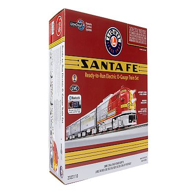 Lionel Santa Fe Super Chief LionChief Bluetooth 5.0 Train Set with Remote