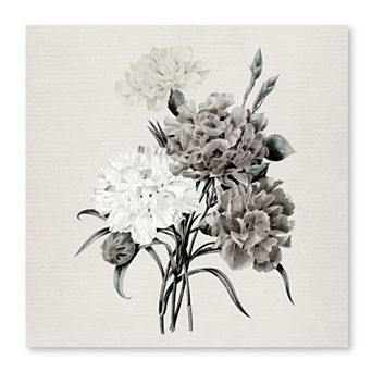 COURTSIDE MARKET Botanical Carnations I Canvas Wall Art