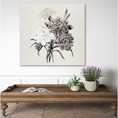 COURTSIDE MARKET Botanical Carnations I Canvas Wall Art