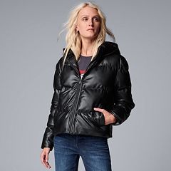 Vera wang puffer discount coat